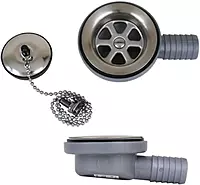 Scandvik Low Profile Drain Stopper - 1" Outlet