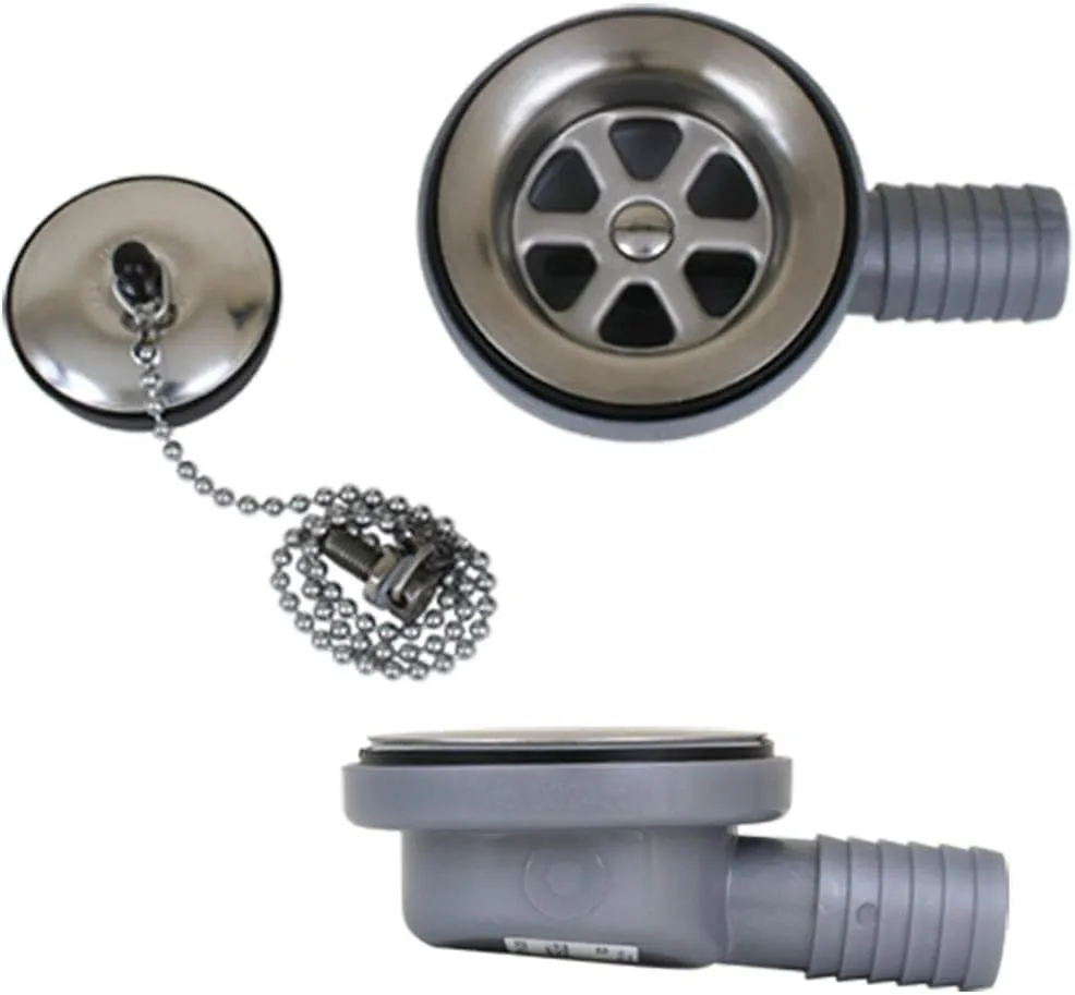 Scandvik Low Profile Drain Stopper - 1" Outlet