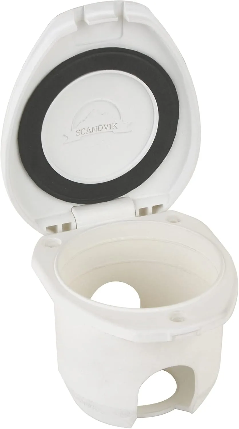 Scandvik Replacement White Cup & Cap f/Recessed Shower