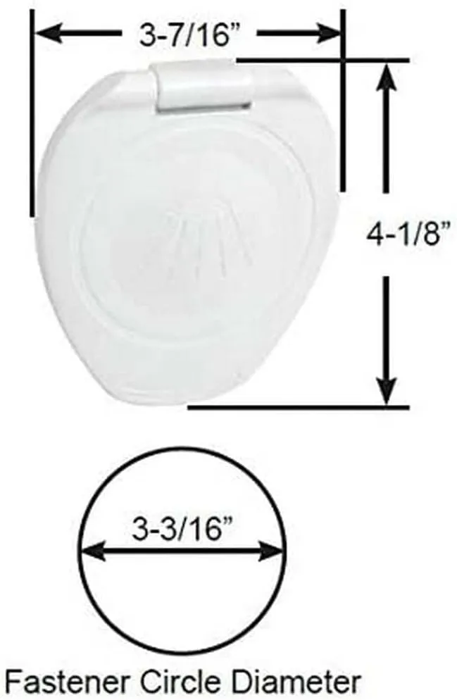 Scandvik Recessed Shower w/6' White Hose - Push-Button