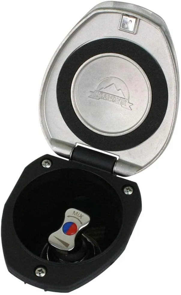 Scandvik Recessed T-Handle Mixing Valve - SS w/Black Cup