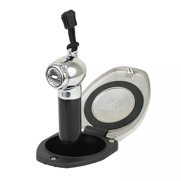 Scandvik Black & SS Recessed Transom Shower Handle/Hose - Vertical/Horizontal Mount - 6' Hose