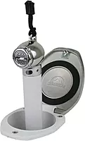 Scandvik White & SS Recessed Transom Shower Handle/Hose - Vertical/Horizontal Mount - 6' Hose