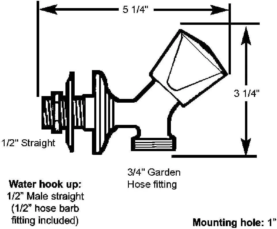 Scandvik SS Washdown Spigot