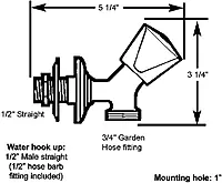 Scandvik SS Washdown Spigot