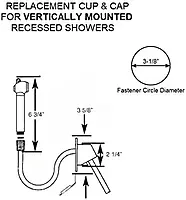 Scandvik White Vertical Cup & Cap f/Scandvik PN 1075