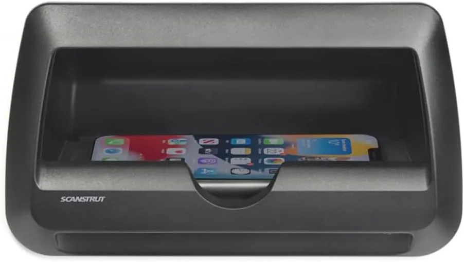 Scanstrut SC-CW-09GT Waterproof Wireless Charger - Cove 3 Coil 15W Phone Charging Pocket 12/24V