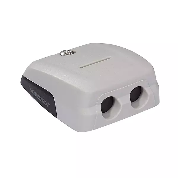 Scanstrut Horizontal Double-Entry Cable Seal - Grey - Multiple Cable Combinations