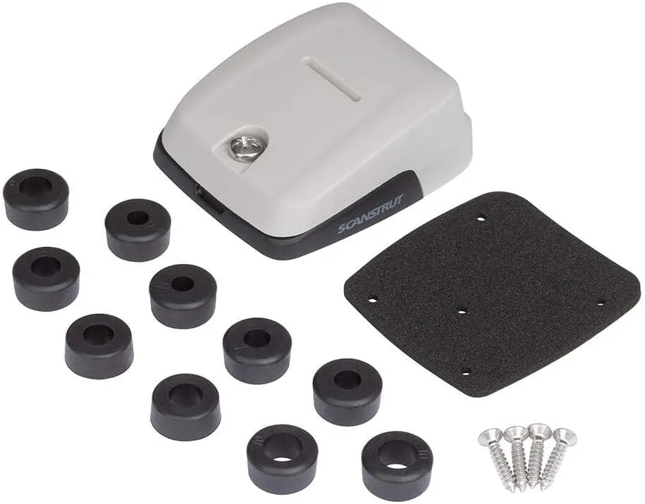 Scanstrut Horizontal Double-Entry Cable Seal - Grey - Multiple Cable Combinations