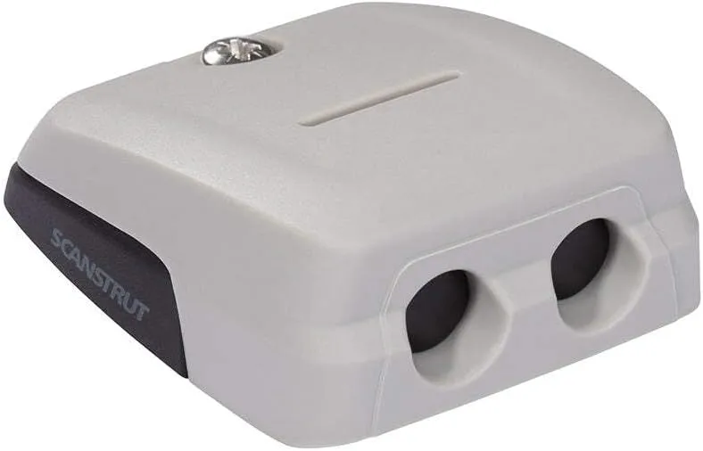 Scanstrut Horizontal Double-Entry Cable Seal - Grey - Multiple Cable Combinations