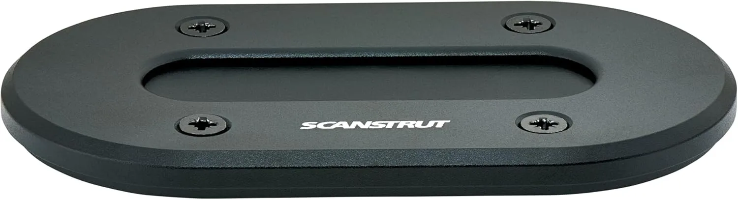 Scanstrut DS-LP-MULTI-BLK Low-Profile Multi Cable Seal, Black Anodized Aluminum — Fits Cables up to 15mm