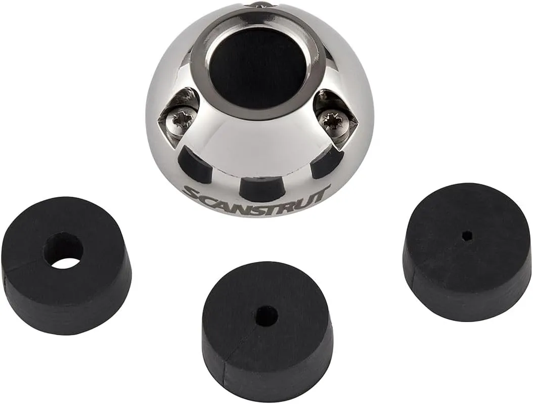 Scanstrut DS16-S Mini Cable Seal for Connectors to 0.63" and Cables 0.08"-0.35" - Stainless Steel