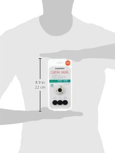Scanstrut DS21A-P Small Cable Seal for Connectors to 0.83" and Cables 0.165"-0.35" - Plastic