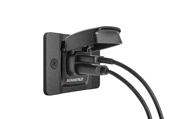 Scanstrut Flip Pro w/Front Fit Bezel 12/24V Fast Charge Dual USB-A/C Socket