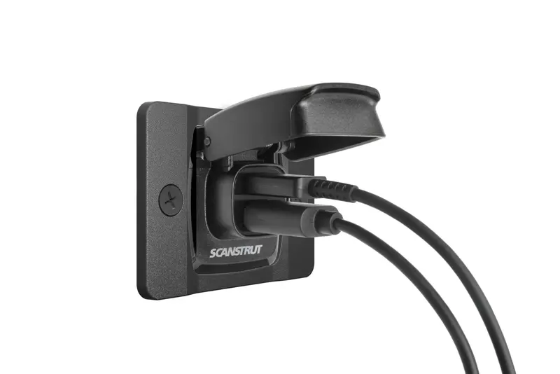 Scanstrut Flip Pro w/Front Fit Bezel 12/24V Fast Charge Dual USB-A/C Socket
