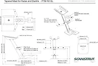 Scanstrut PTM-R2-SL Tapered Mast for Radar & Starlink