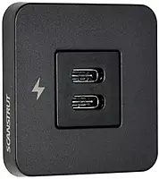 Scanstrut SC-TILE-20 Tile-Series Dual USB-C Interior Charging Socket - Black Bezel