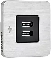 Scanstrut TILE USB-C Interior Charging Socket - 12/24V - Stainless Steel Bezel