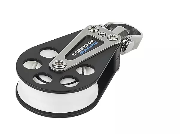 Schaefer Single 5 Series Block with Stainless Steel Cheeks and Delrin Ball Bearing Sheave