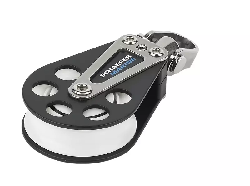 Schaefer Single 5 Series Block with Stainless Steel Cheeks and Delrin Ball Bearing Sheave