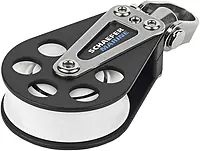 Schaefer Single 5 Series Block with Stainless Steel Cheeks and Delrin Ball Bearing Sheave