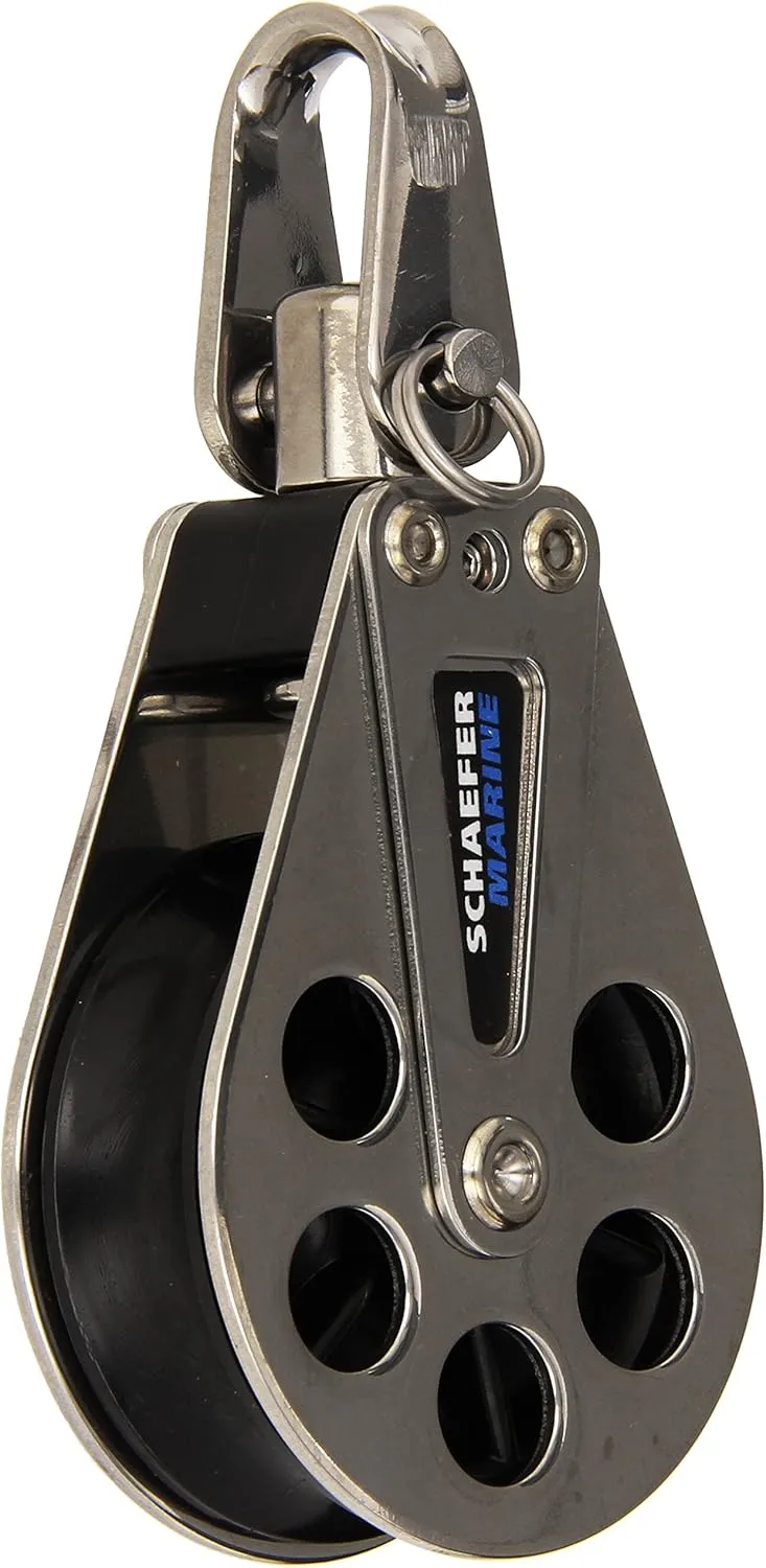 SCHAEFER Stainless Steel Block/Slide with 60mm Delrin Sheave