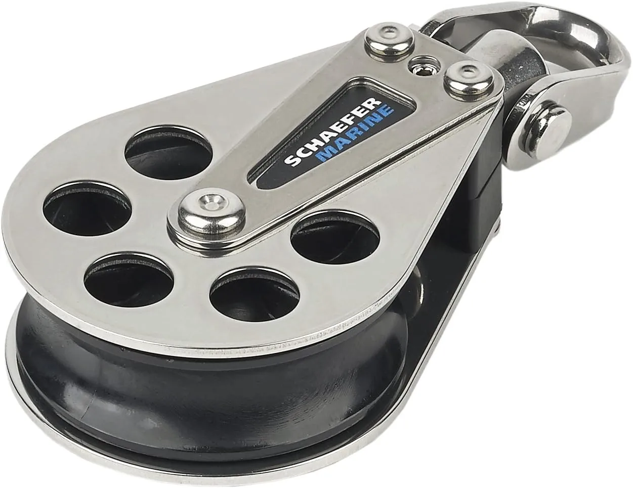 SCHAEFER Stainless Steel Block/Slide with 60mm Delrin Sheave