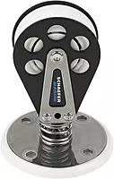 Schaefer 7 Series Stand Up Spring Block, Aluminum Cheeks, Stainless Steel Base and Delrin Ball Bearing Sheave