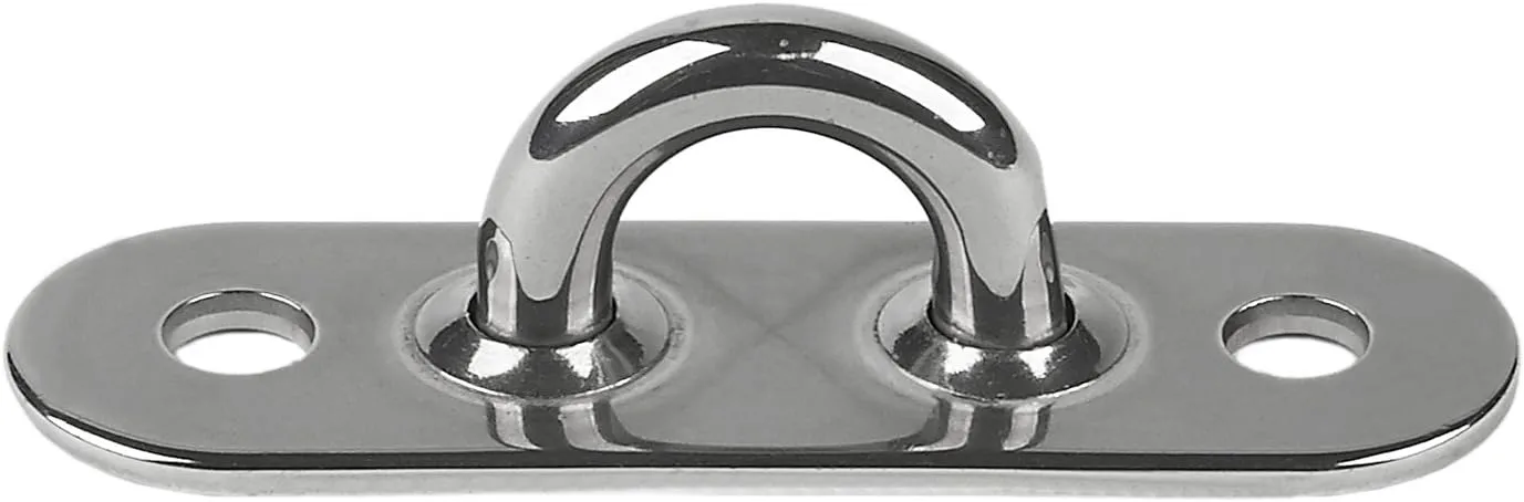 SCHAEFER Stainless Steel Welded Pad Eye (Welded Ring, Stamped Base)