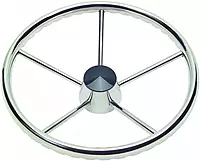 Schmitt & Ongaro 170 Finger Grip Destroyer 5-Spoke 15.5" Stainless Steel Cap 3/4" Tapered Shaft w/Knob