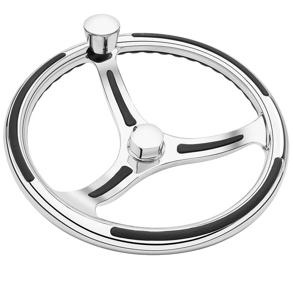 Schmitt & Ongaro Marine Products 7401321FGK-R Schmitt & Ongaro Primus Model 740-13.5 Wheel withknob & Finger Grip