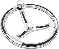 Schmitt & Ongaro Marine Products 7401321FGK-R Schmitt & Ongaro Primus Model 740-13.5 Wheel withknob & Finger Grip