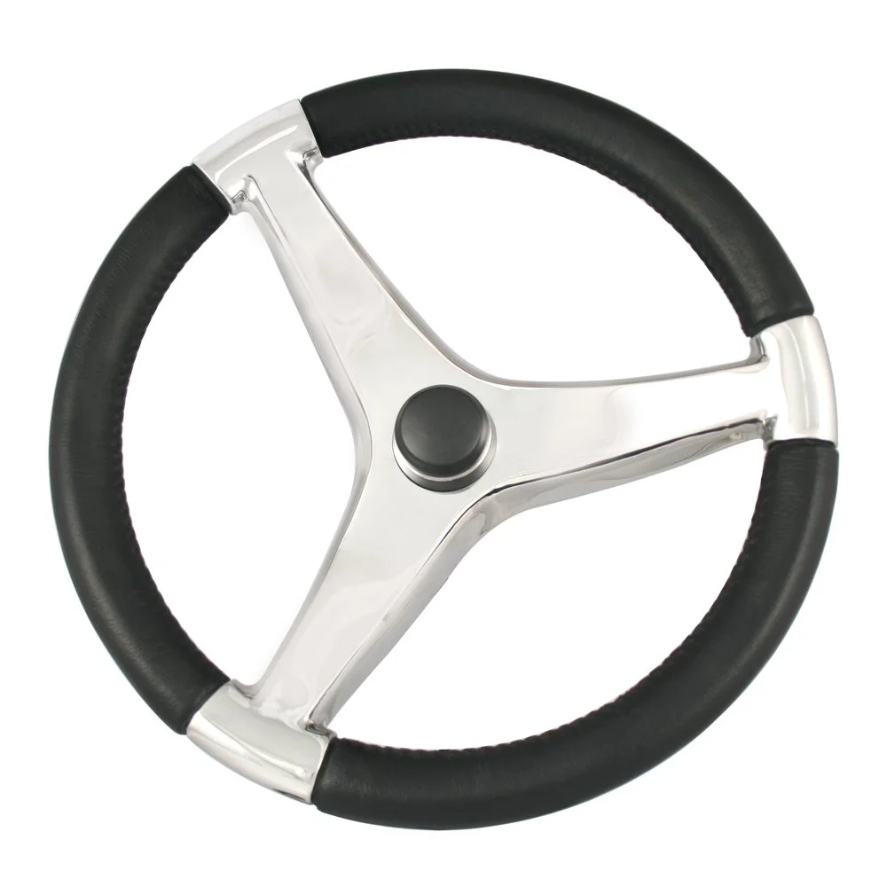 Schmitt Marine Evo Pro 316 Cast Stainless Steel Steering Wheel - 13.5" Diameter