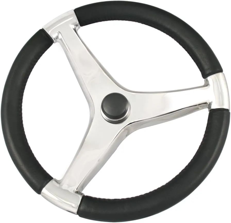 Schmitt Marine Evo Pro 316 Cast Stainless Steel Steering Wheel - 13.5" Diameter