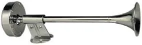 Schmitt Marine Deluxe All-Stainless Shorty Single Trumpet Horn - 12V
