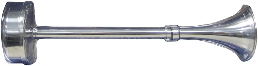 Schmitt Ongaro Marine Standard Single Trumpet Horn - 12V - Stainless Exterior