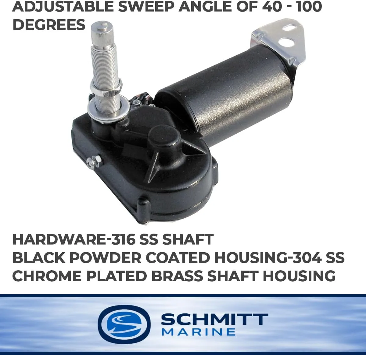 Schmitt Marine Heavy Duty 2-Speed Wiper Motor - 2.5" Shaft - 12V