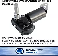 Schmitt Marine Heavy Duty 2-Speed Wiper Motor - 2.5" Shaft - 12V