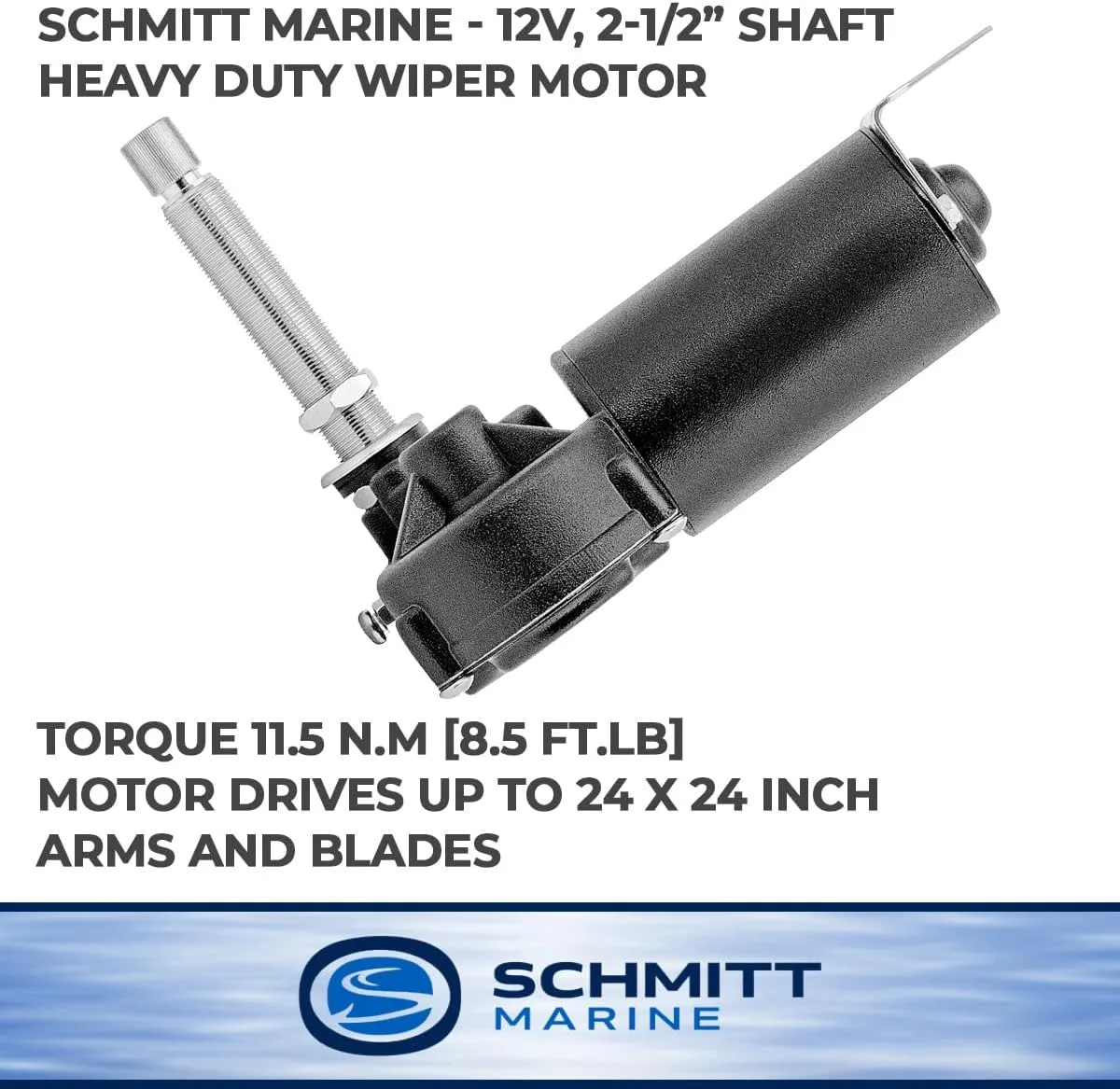 Schmitt Marine Heavy Duty 2-Speed Wiper Motor - 2.5" Shaft - 12V