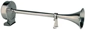 Schmitt Marine Deluxe All-Stainless Single Trumpet Horn - 12V