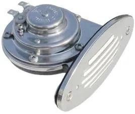 Schmitt Marine Mini Stainless Steel Single Drop-In Horn w/Stainless Steel Grill - 12V High Pitch