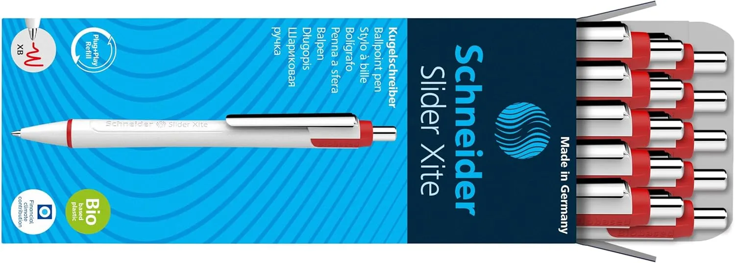 Schneider Slider Xite XB Extra Broad 1.4mm Retractable Refillable Ballpoint Pens