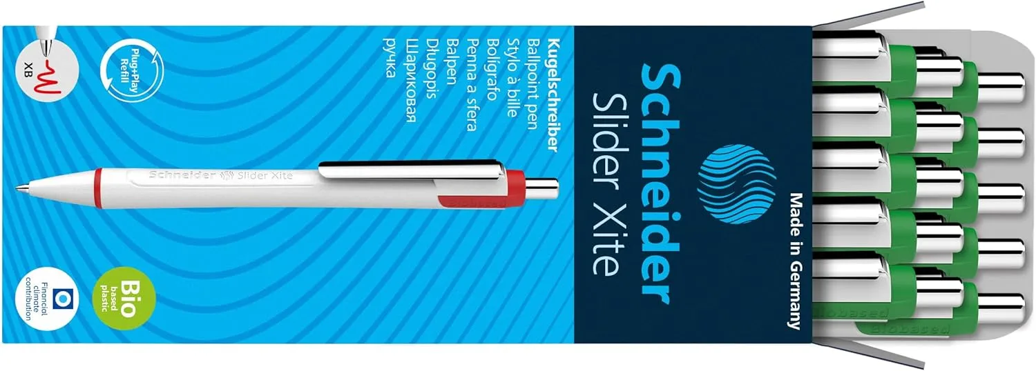 Schneider Slider Xite XB Extra Broad 1.4mm Retractable Refillable Ballpoint Pens