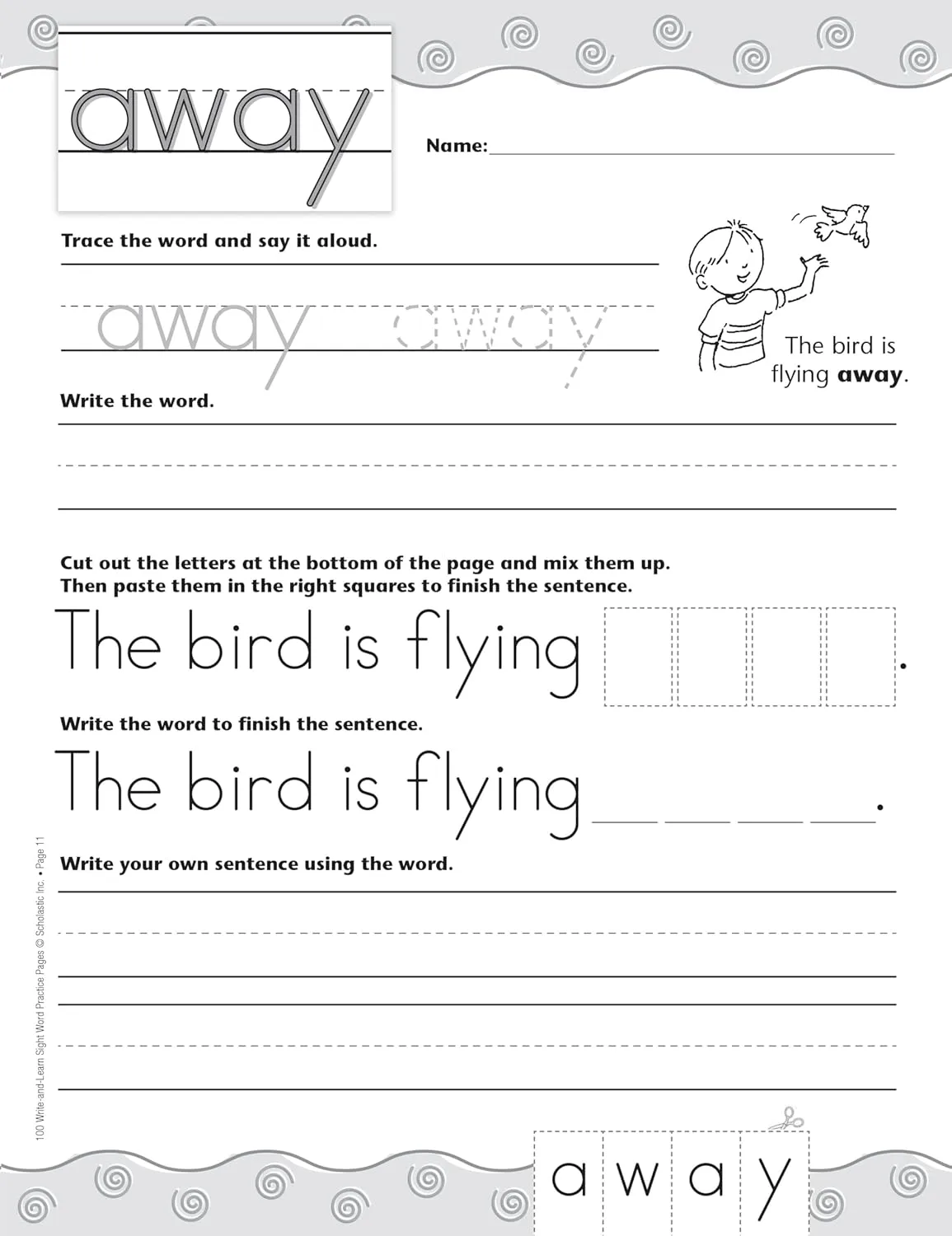 100 Write-and-Learn Sight Word Practice Pages: Engaging Reproducible Activity Pages That Help Kids Recognize, Write