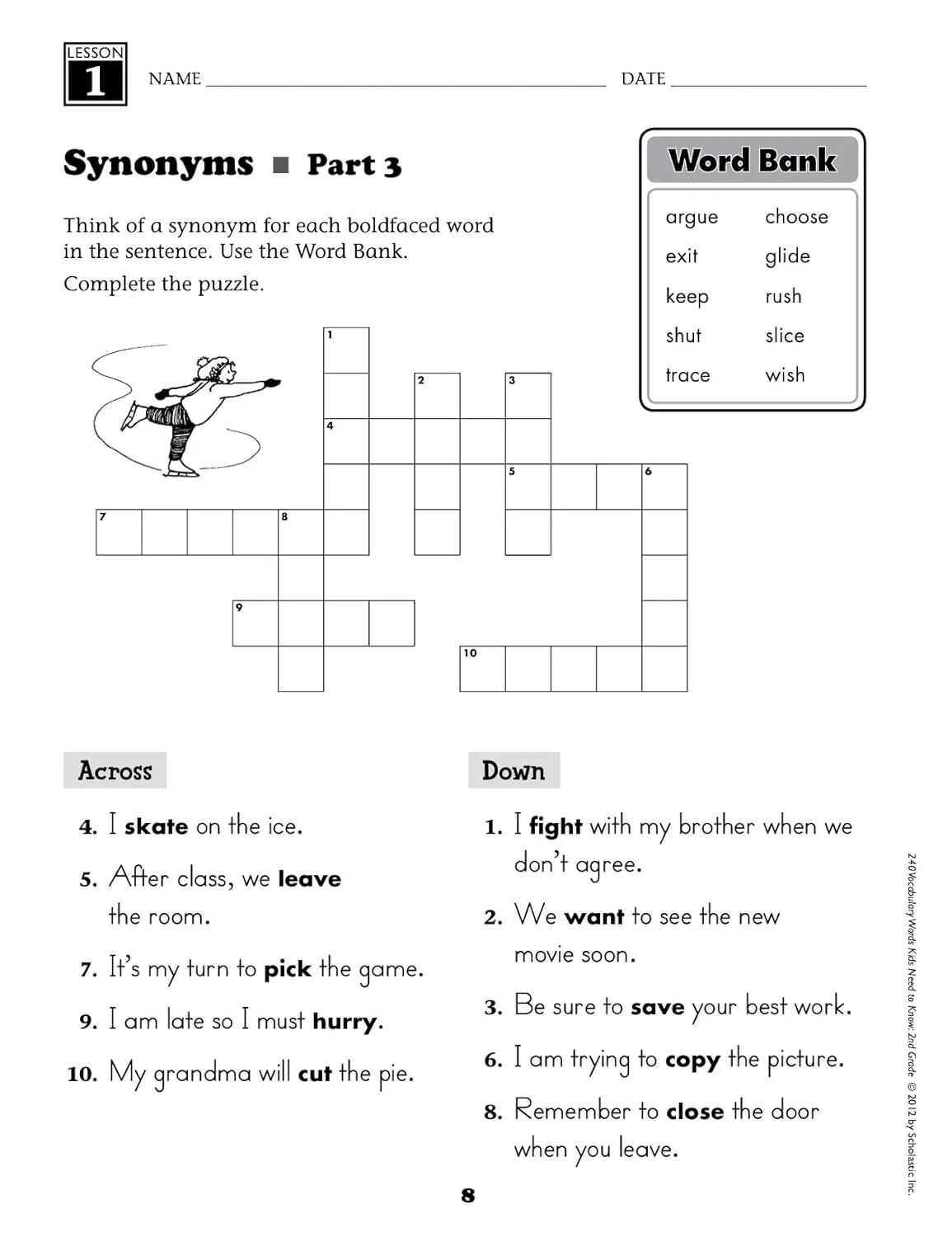 240 Vocabulary Words Kids Need to Know: Grade 2: 24 Ready-to-Reproduce Packets Inside! (Teaching Resources)