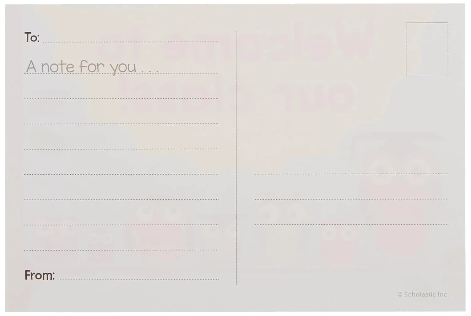 Scholastic Teachers Friend Postcards, 6in x 4in, Back To School, Kindergarten - Grade 5, Pack Of 36