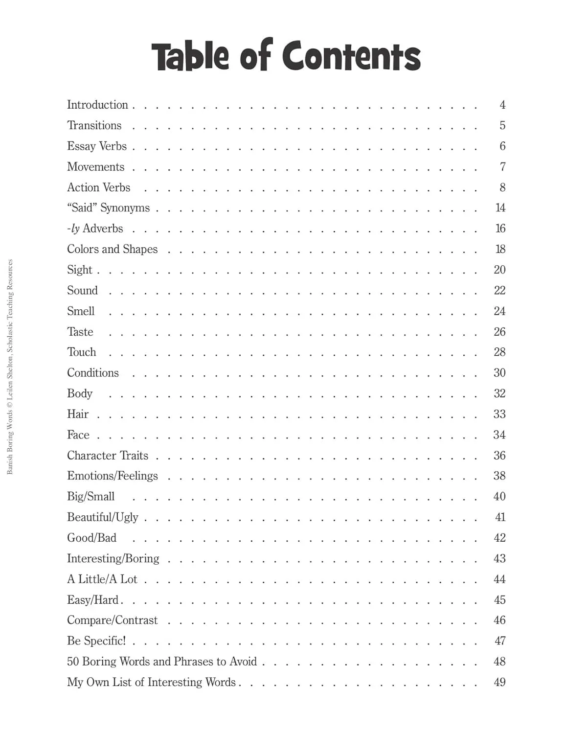 Banish Boring Words!: Dozens of Reproducible Word Lists for Helping Students Choose Just-Right Words to Strengthen Their