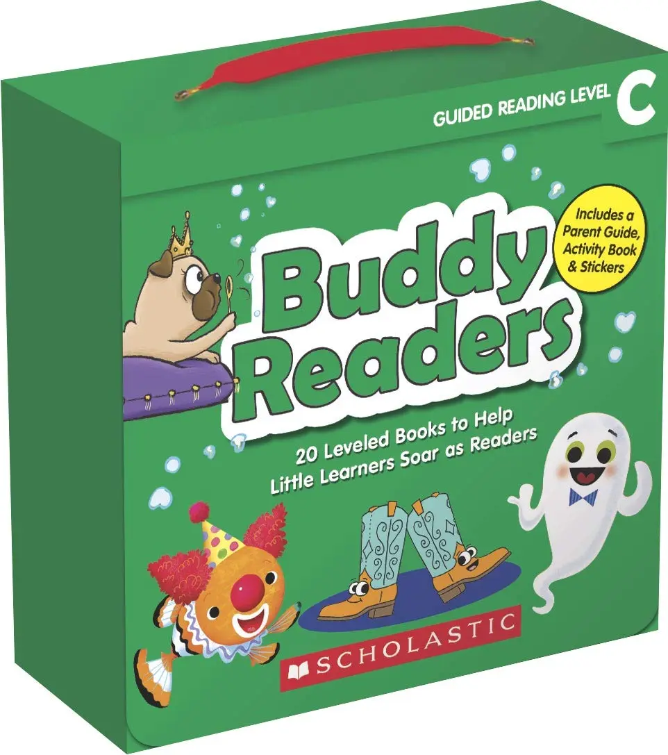 Scholastic Buddy Readers Books, Level C Reading, Pre-K To 2nd Grade, Set Of 20 Books