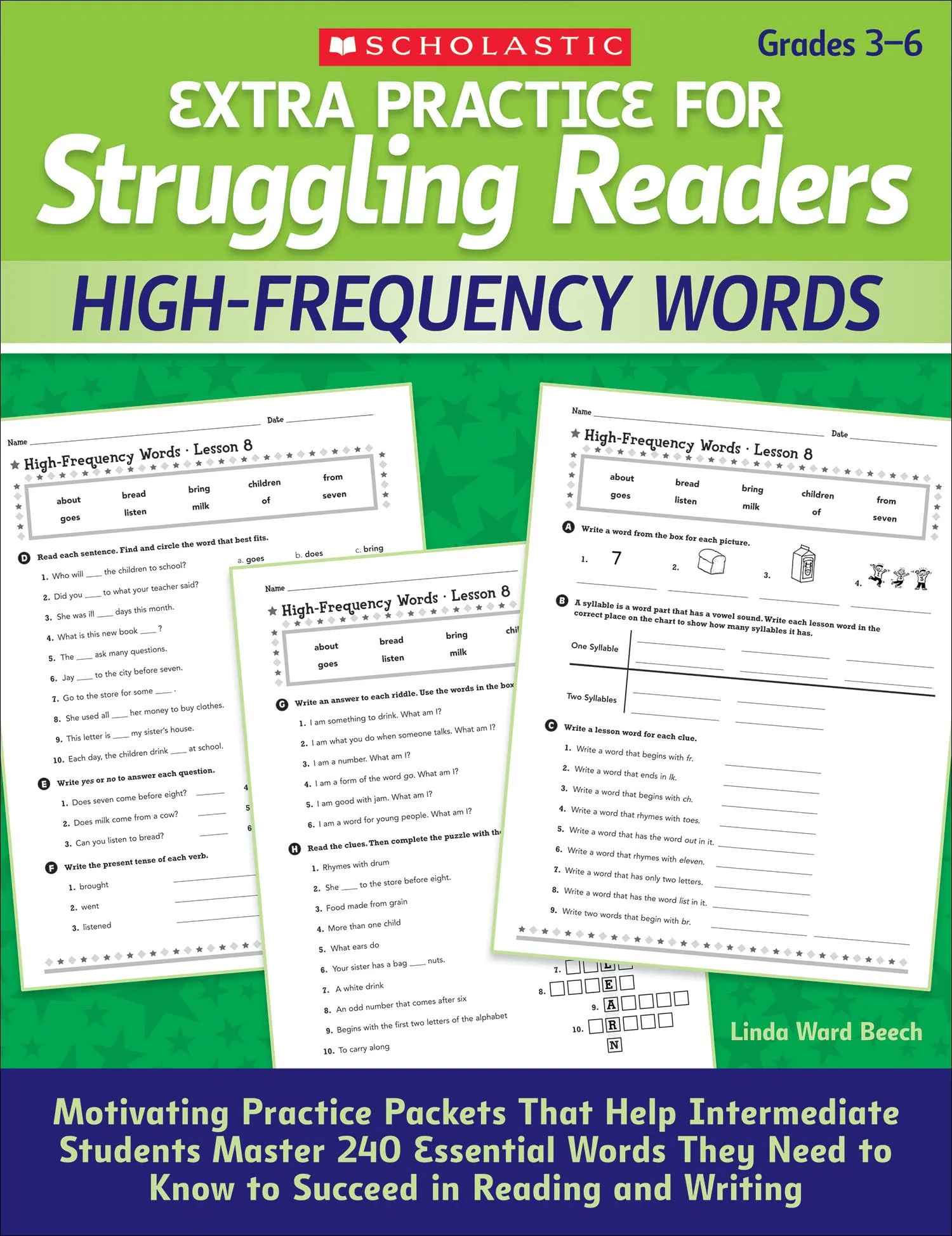 Extra Practice for Struggling Readers: High-Frequency Words: Motivating Practice Packets That Help Intermediate Students