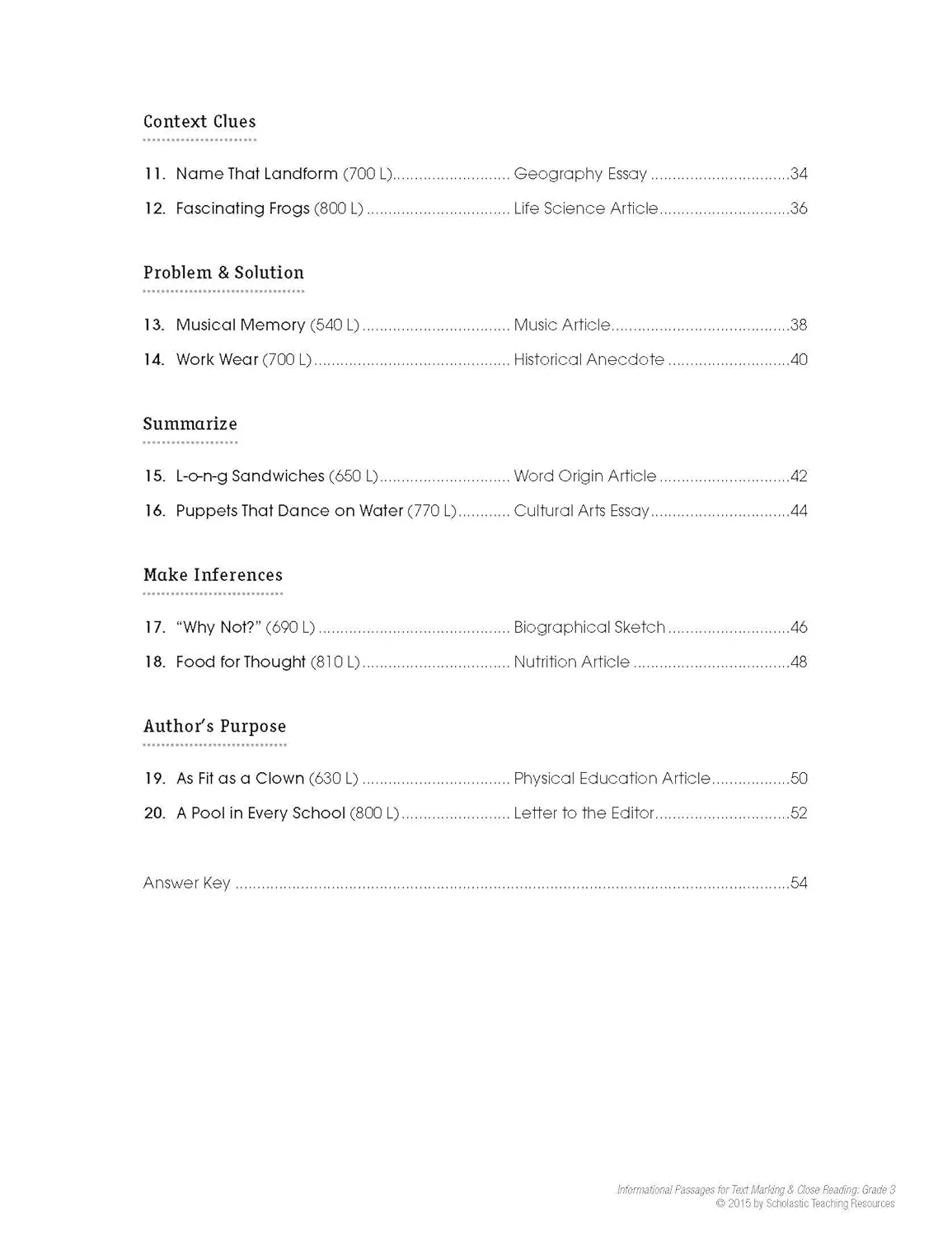 Informational Passages for Text Marking & Close Reading: Grade 3: 20 Reproducible Passages With Text-Marking Activities That